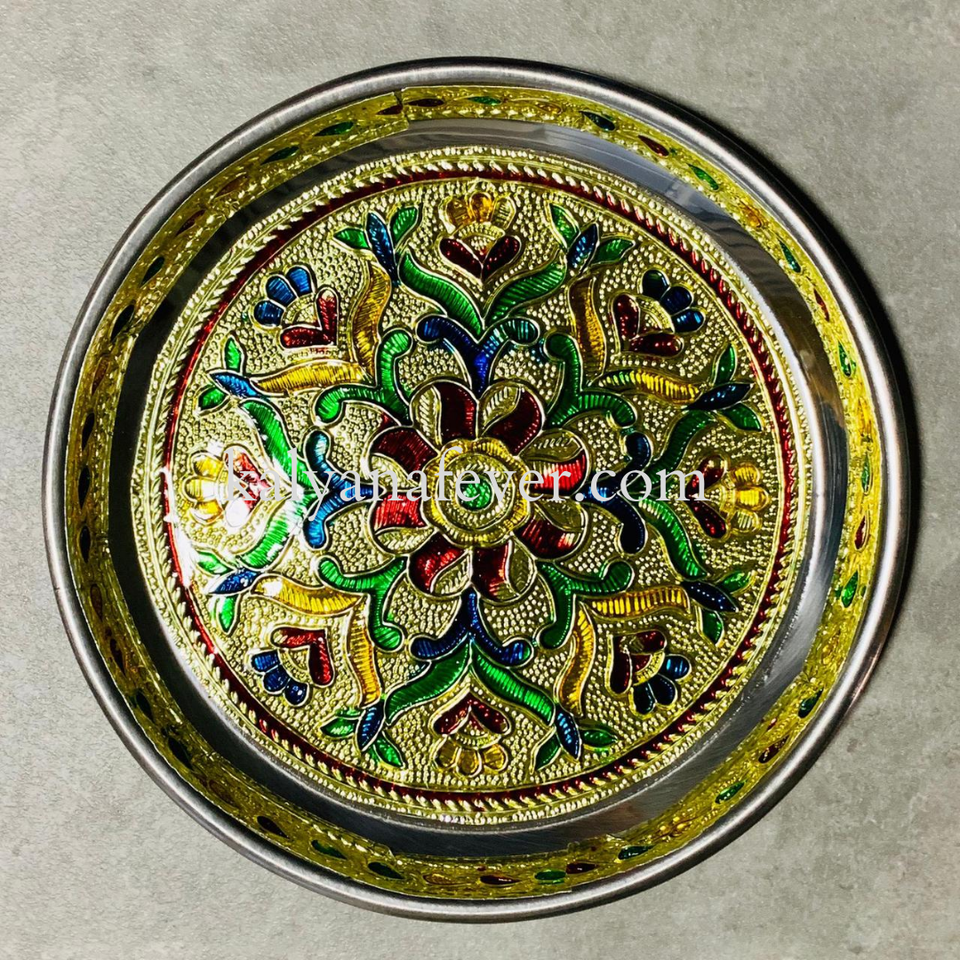 SN002 6-inch floral plate